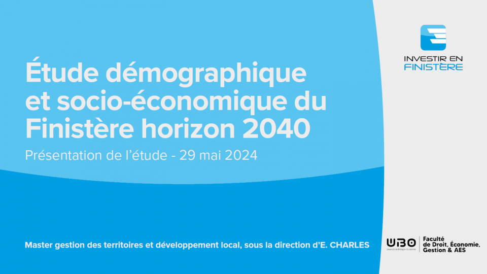 Etude perspectives démographiques en Finistère - post covid
